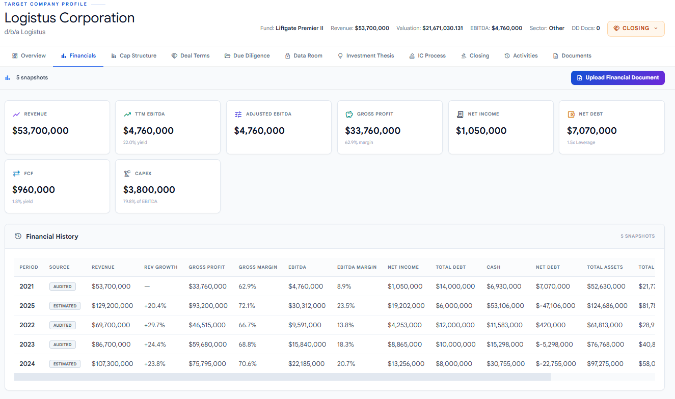 Alpha Engine | Private Equity Software & Platform — AlphaEngine